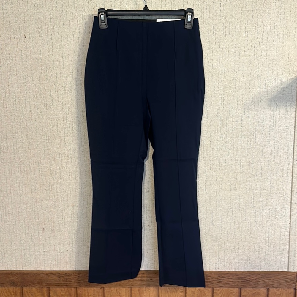 NWT 2P LOFT KICK CROP PANT NAVY